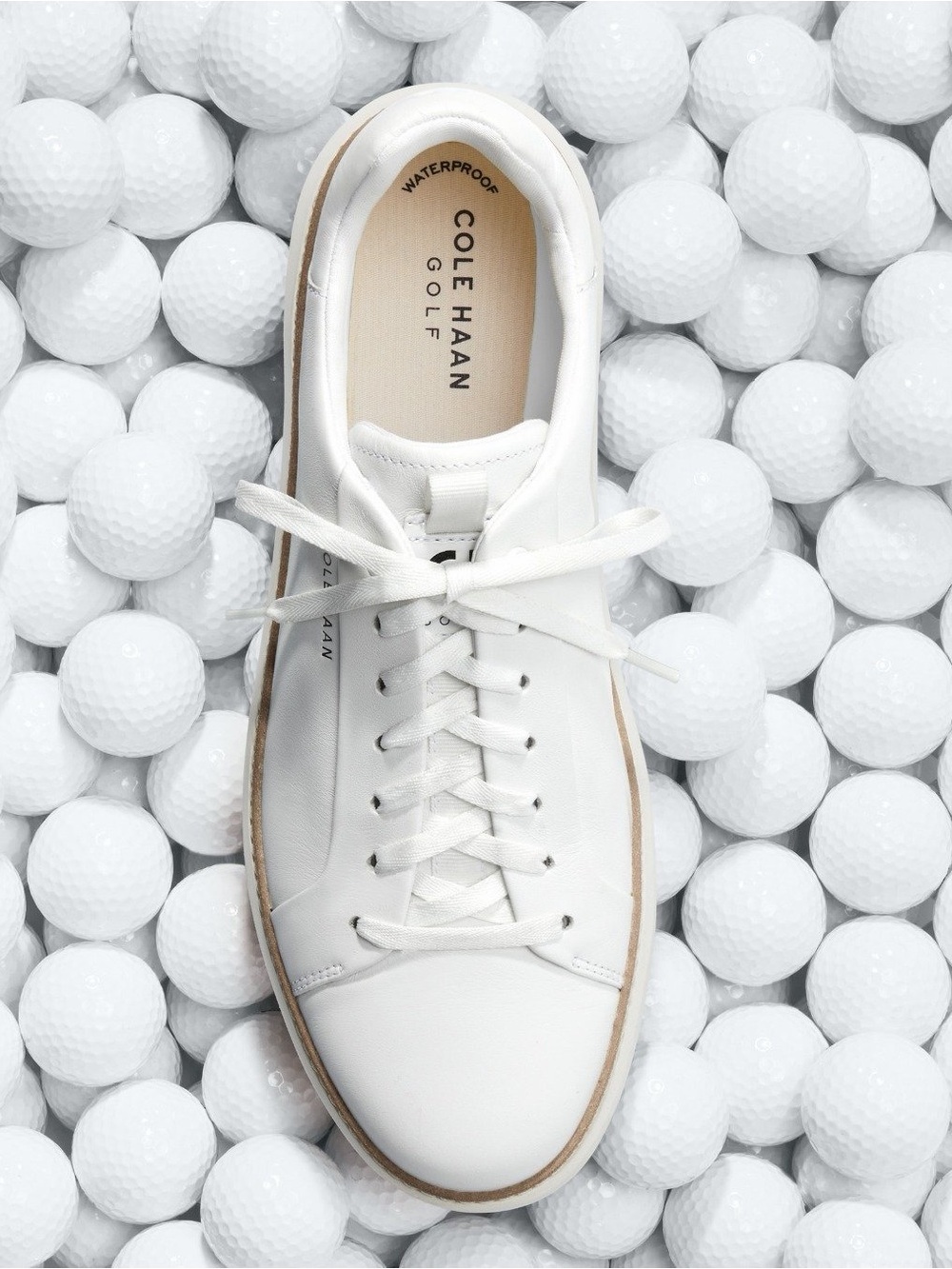 Cole Haan Men’s GrandPro Topspin Waterproof Golf Shoes Ivory Auburn Blue Size 13 - Picture 8 of 8